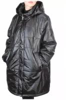 Куртка женская демисезонная большая черная 22-310 р.60