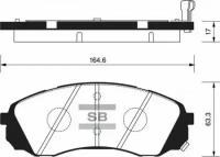 Колодки, SP1238 Sangsin Brake SP-1238