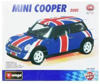 Mini Cooper 2001 года 1:24 сборная металлическая модель автомобиля