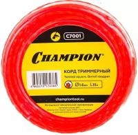 Леска для триммеров CHAMPION Twisted Square 1,6мм 15м витой квадрат