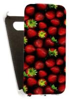 Кожаный чехол для Nokia Lumia 820 Redberry Leather Case (Белый) (Дизайн 141)