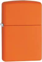 Зажигалка ZIPPO Classic с покрытием Orange Matte, латунь/сталь, оранжевая, матовая, 36x12x56 мм