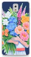Силиконовый чехол на Samsung Galaxy Note 3 Букет цветов / для Самсунг Галакси Ноут 3