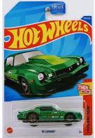 Машинка Hot Wheels коллекционная (оригинал) 81 CAMARO зеленый HCV81