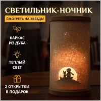 Смотреть на звёзды / Светильник-ночник детский настольный / Маленький принц, Экзюпери