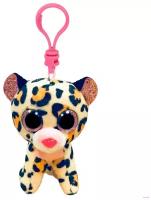 Игрушка мягкая TY Beanie Babies леопард LIVVIE брелок, 10см, 35248