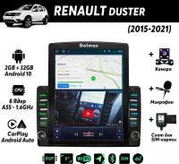 Штатная магнитола для Renault Duster (2015-2021) на Android (DSP, CarPlay,SIM, Микрофон, GPS, 4G, Wi-Fi - 2/32 Гб, 8 ядер) - Dolmax TS-RN-DS15