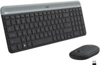 Клавиатура + мышь Logitech Combo MK470, беспроводная, USB, серый (920-009204/920-009206)