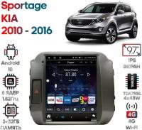 Штатная магнитола Wide Media KIA Sportage 2010 - 2016 [Android 10, 3/32GB, 8 ядер, 4G, TDA7850, DSP, SPDIF, 9,7