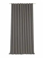 Штора на ленте со скрытыми петлями Inspire Pharell 140x280 см цвет темно-серый