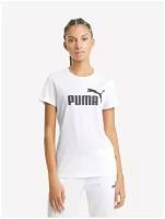 Футболка, PUMA ESS Logo Tee, Женская, размер L; White