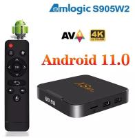 2023 Смарт ТВ приставка, ТВ бокс X97mini Андроид 11, Amlogic S905W2, 2/16 Гб, 4К TV box