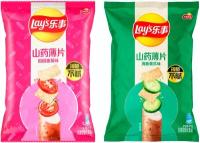 Ямсовые чипсы Lay's Tomato, Cucumber со вкусом помидоров и огурцов 2 шт. по 80 г Япония