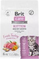 Сухой корм BRIT CARE CAT KITTEN HEALTHY GROWTH для котят, беременных и кормящих кошек с индейкой (1,5 кг)