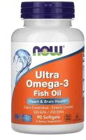 NOW Ultra Omega-3 500/250 (90 софтгелей)