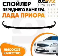 Губа, накладка, юбка переднего бампера Лада Приора 2170, ВАЗ 2110 - 2115, Калина, Гранта. Сплиттер, дефлектор, спойлер