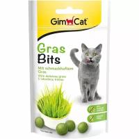 Витаминное лакомство с травой для кошек GimCat Gras Bits, 40 г