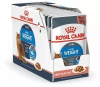 Влажный корм для кошек Royal Canin Light Weight, профилактика избыточного веса 12 шт. х 85 г (кусочки в соусе)