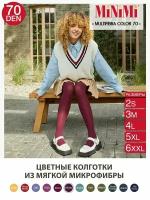 Колготки MiNiMi Multifibra Colors, 70 den, размер 2-3, красный