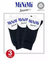 Носки MiNiMi, 3 пары, размер 0 (one size), черный