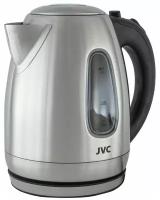 Чайник электрический JVC 1,7 л из нержавеющей стали, открывание кнопкой, съемный фильтр от накипи, подсветка, 2200 Вт