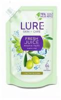 Lure Fresh Juice Жидкое мыло Защита и уход с экстрактом оливы, 500 мл в мягкой упаковке