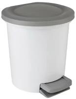 Ведро - контейнер для мусора урна с педалью круглое 6 л Spin&Clean 27 х 27 х 24,5 с