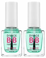 DIVAGE Базовое и верхнее покрытие BB Nail Cure All in One укрепляющее