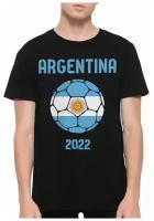 Футболка DreamShirts Сборная Аргентины Чемпионы Мира 2022 Мужская