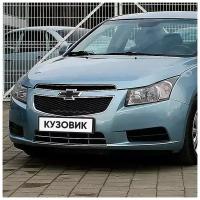 Бампер передний в цвет кузова Chevrolet Cruze Шевроле Круз (2009-2012) GUF - Arctic Blue - Голубой