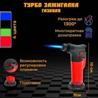 Зажигалка газовая пистолет прозрачная