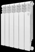Радиатор алюминиевый Royal Thermo Revolution 500 6 секции боковое подключение универсальное цвет белый