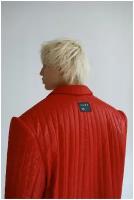Пиджак ZNWR, средней длины, оверсайз, размер M, красный