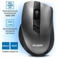 Беспроводная мышь SVEN RX-325 Wireless, черный/серый