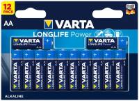 Батарейка VARTA LONGLIFE POWER AA big box 12, 12 шт, пальчиковые, алкалиновая