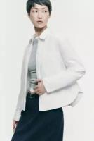 Жакет женский Befree Блузка-рубашка прямая с утеплением 2411417012-1-S белый размер S