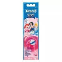 Насадка Oral-B Stages Kids Princess для электрической щетки, розовый/ белый, 1 шт