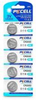 Батарейки PKCELL Lithium Button Cell CR2032, в упаковке: 5 шт