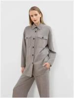 Пиджак Pompa, средней длины, силуэт прямой, трикотажный, размер 48, мультиколор