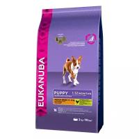 Корм для щенков средних пород Eukanuba Puppy Medium Breed <12 months сухой, 3 кг