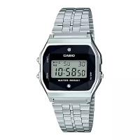 Наручные часы CASIO A-159WAD-1, серебряный, серый