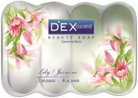 DexClusive Мыло твердое Lily & Jasmine, 4 шт., 85 г