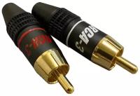 Разъем RCA (Комплект) Supra RCA-3 Plug Red/Blk Pair Bulk