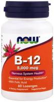 NOW Vitamin B-12 5000 mcg+Folic Acid 60 loz