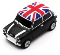 USB Флешка Миникупер Британский флаг Mini Cooper черный 32 ГБ