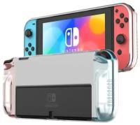 Чехол Nintendo Switch Case/OLED/защитный кейс для игр/силиконовый прозрачный для Нинтендо Свитч
