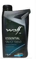 Моторное масло Wolf ESSENTIAL 5W40 1Л