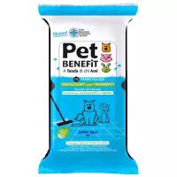 Салфетки Pet Benefit Очищающие влажные для уборки за животными 12 шт/уп