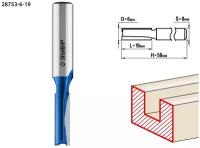 ЗУБР 6x19мм, хвостовик 8мм, фреза пазовая прямая (28753-6-19)