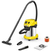 Профессиональный пылесос для сухой и влажной уборки Karcher WD 3 P S V-17/4/20, 1000 Вт